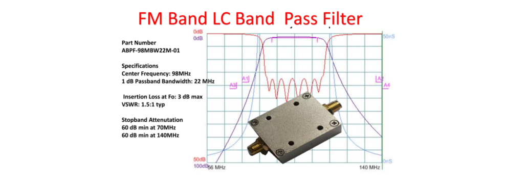 Fm Band Bandpass Filter Lc Filter From 88mhz To 108mhz Lc Filter Manufacturer