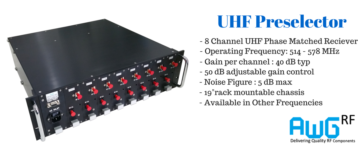 UHF preselector - 546MHz phase matched receiver